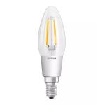 Osram Superstar Classic LED E14 Kerze Fadenlampe Klar 4W 470lm - 822-827 Dim To Warm | Dimmbar - Ersatz Für 40W