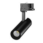 LED Schienenstrahler 3-Phasen Eco Aluminium Schwarz 10W 840lm 36D - 830 Warmweiß