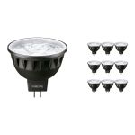 Lot 10x Philips Master LED Spot GU5.3 MR16 6.7W 440lm 36D - 930 Blanc Chaud | Meilleur rendu des couleurs - Dimmable - Équivalent 35W