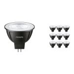 Lot 10x Philips Master LED Spot GU5.3 MR16 7.5W 621lm 24D - 930 Blanc Chaud | Meilleur rendu des couleurs - Dimmable - Équivalent 50W