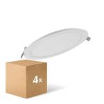 Lot 4x Ledvance Spot Encastrable LED Ronde DN210 18W 1530lm 120D - 830 Blanc Chaud | 225mm