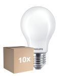 Lot 10x Philips Master LED E27 Poire Filament Dépolie 5.9W 806lm - 922-927 Dim To Warm | Meilleur Rendu De Couleur - Dimmable - Remplacement 60W