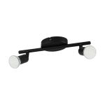 Eglo Plafonnier Buzz-LED Échantillon Noir 2x2.8W 2x250lm - 830 Blanc Chaud | IP20 - Incl. 2x GU10