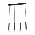 Eglo Suspension Luminaire Corteva Échantillon Noir | IP20 - Convient pour 4x E27 