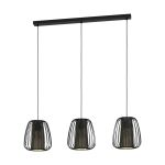 Eglo Suspension Luminaire Curasao Échantillon Noir | IP20 - Convient pour 3x E27 