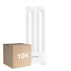 Lot 10x Ledvance DULUX-F LED 8W - 840 Blanc Froid | 4 Broches - Remplacement 18W
