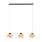 Eglo Suspension Luminaire Midsumer Échantillon Noir | IP20 - Convient pour 3x E27 