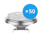 Lot 50x LED Spot G53LED G53 AR111 7.2W 450lm 40D - 918-927 Dim To Warm | Meilleur Rendu Des Couleurs - Dimmable - Équivalent 50W